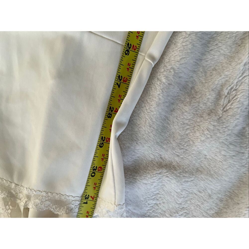 Shadowline Vintage Slip Full Nightgown Ivory Lace size Small - Picture 7 of 8